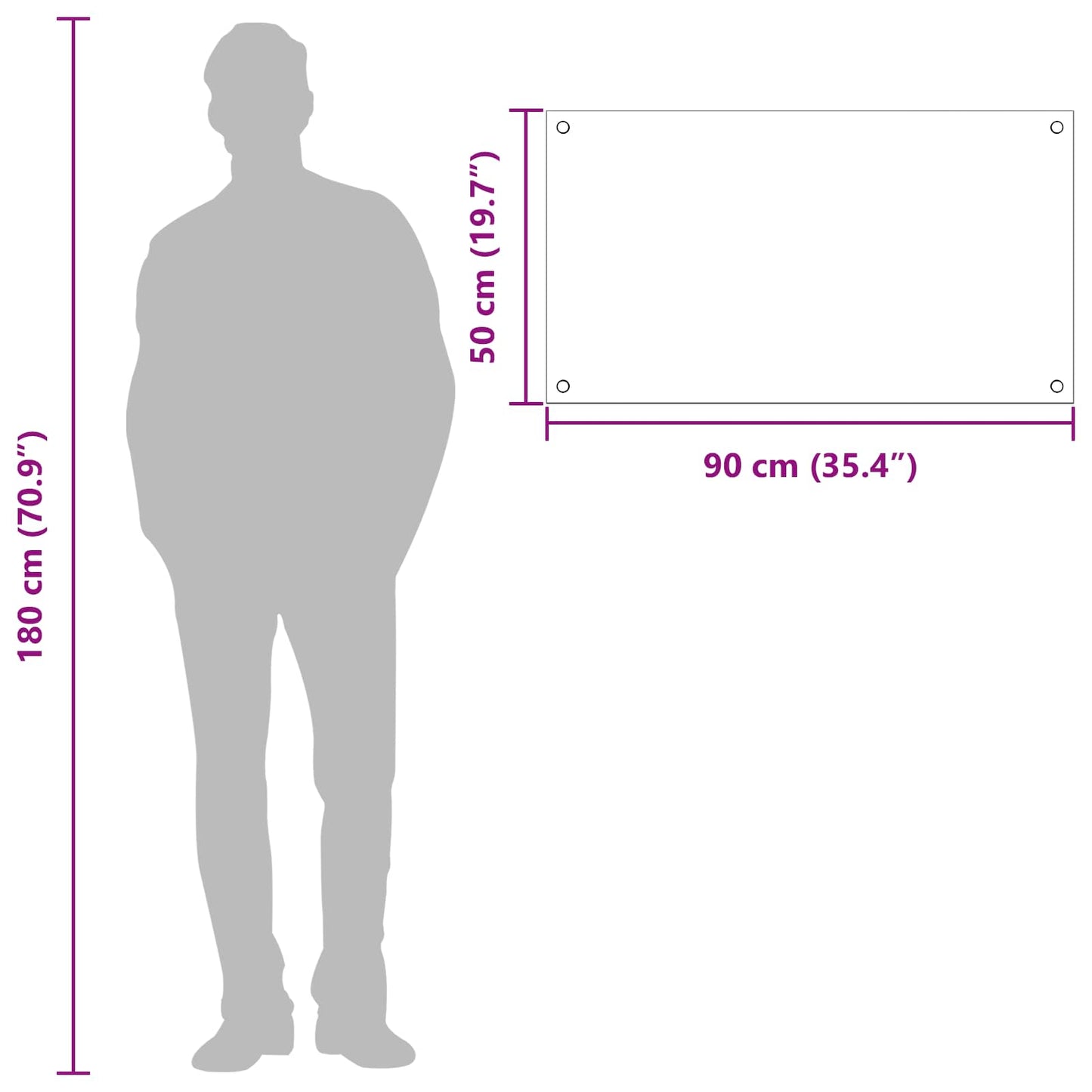 Küchenrückwand Hellgrau 90 x 50 cm Gehärtetes Glas