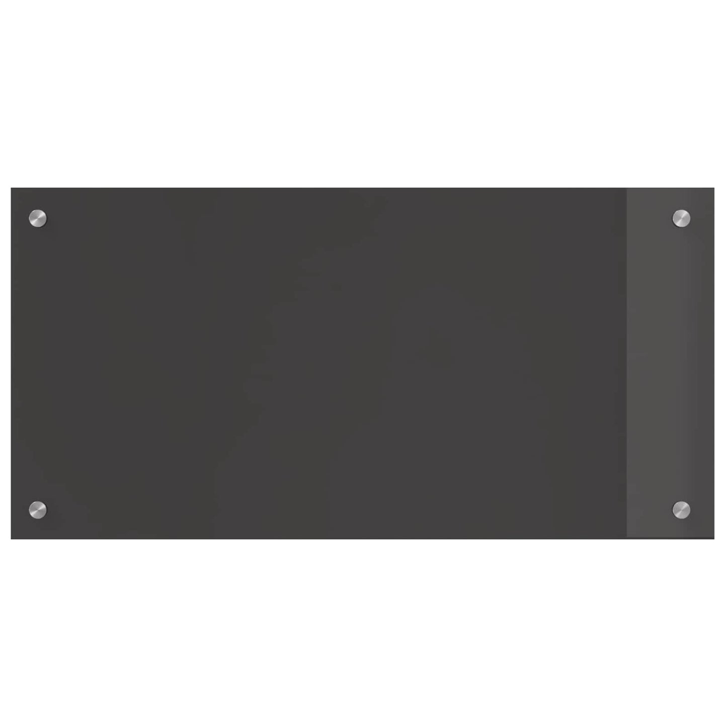 Küchenrückwand Dunkelgrau 80 x 40 cm Gehärtetes Glas