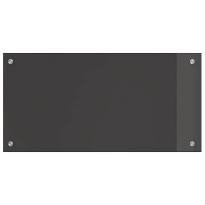 Küchenrückwand Dunkelgrau 80 x 40 cm Gehärtetes Glas