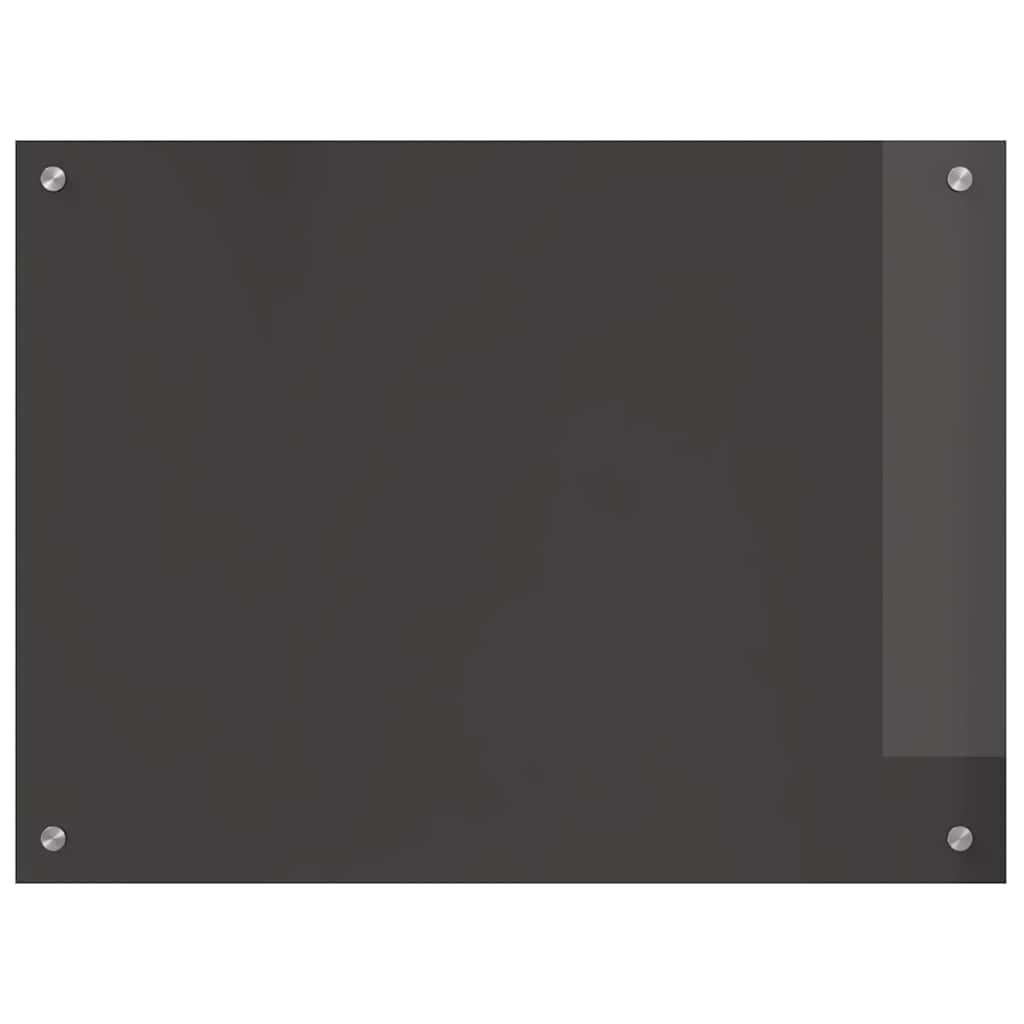 Küchenrückwand Dunkelgrau 80 x 60 cm Gehärtetes Glas