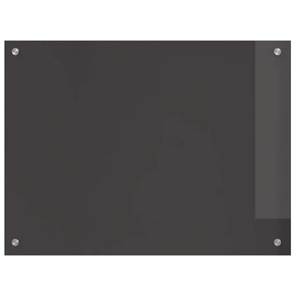 Küchenrückwand Dunkelgrau 80 x 60 cm Gehärtetes Glas