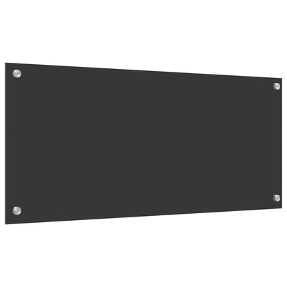 Küchenrückwand Dunkelgrau 90 x 40 cm Gehärtetes Glas