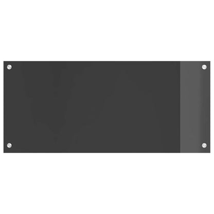 Küchenrückwand Dunkelgrau 90 x 40 cm Gehärtetes Glas
