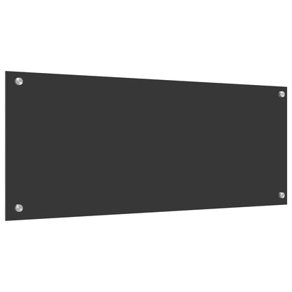 Küchenrückwand Dunkelgrau 100 x 40 cm Gehärtetes Glas