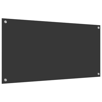 Küchenrückwand Dunkelgrau 100 x 50 cm Gehärtetes Glas