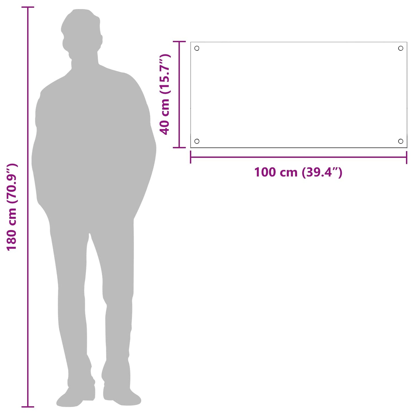 Küchenrückwand Gelb 100 x 40 cm Gehärtetes Glas