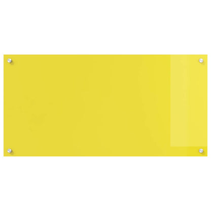 Küchenrückwand Gelb 100 x 50 cm Gehärtetes Glas