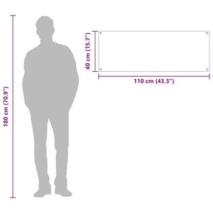 Küchenrückwand Schwarz 110 x 40 cm Gehärtetes Glas