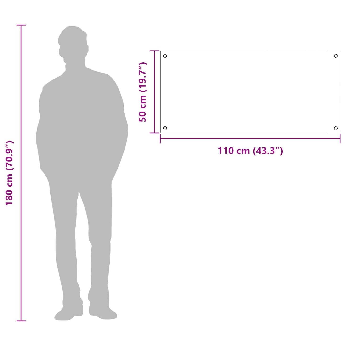 Küchenrückwand Schwarz 110 x 50 cm Gehärtetes Glas