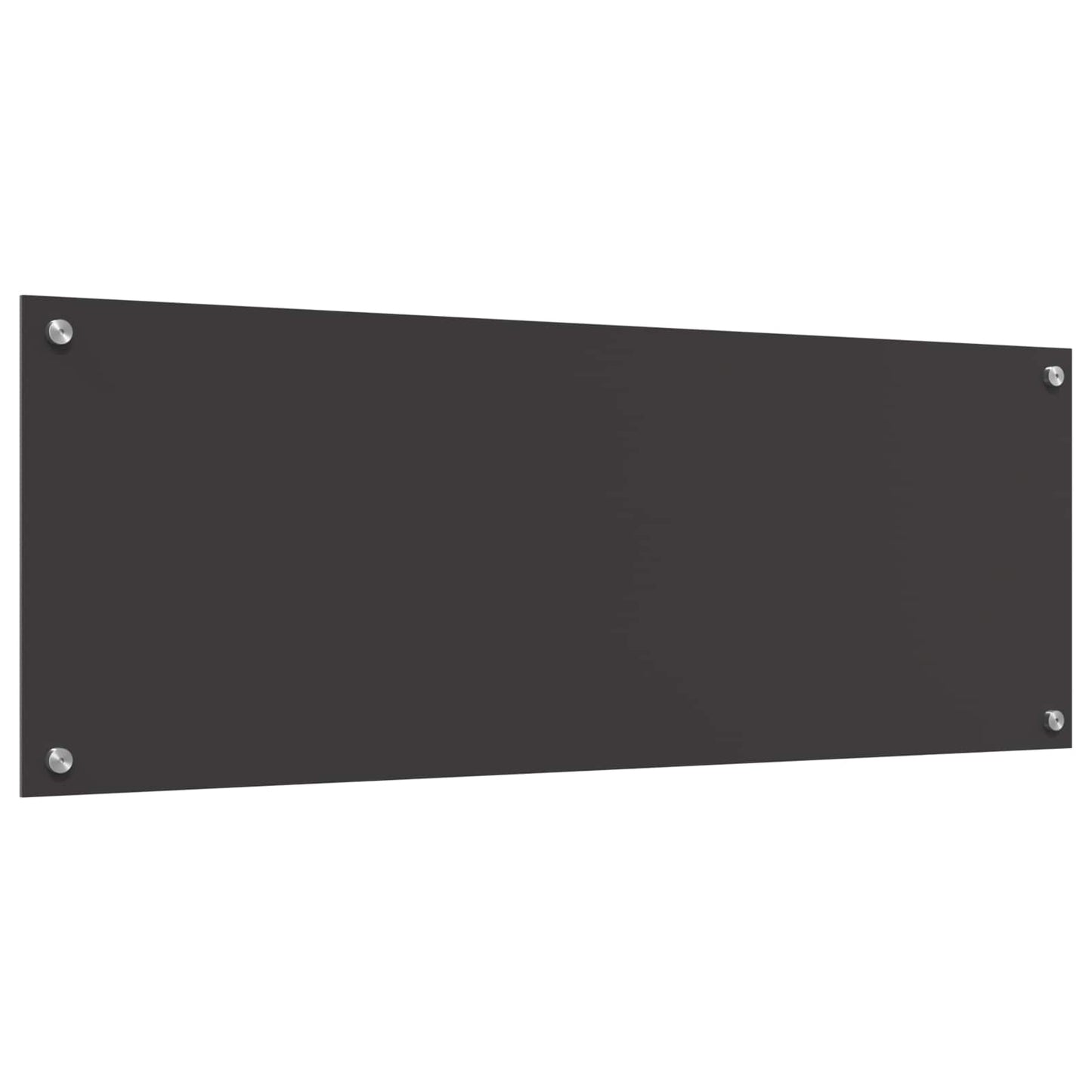 Küchenrückwand Dunkelgrau 110 x 40 cm Gehärtetes Glas