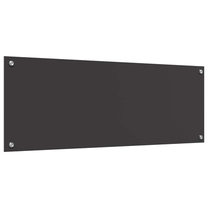 Küchenrückwand Dunkelgrau 110 x 40 cm Gehärtetes Glas