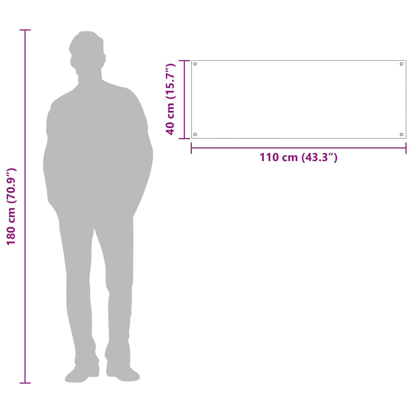 Küchenrückwand Dunkelgrau 110 x 40 cm Gehärtetes Glas
