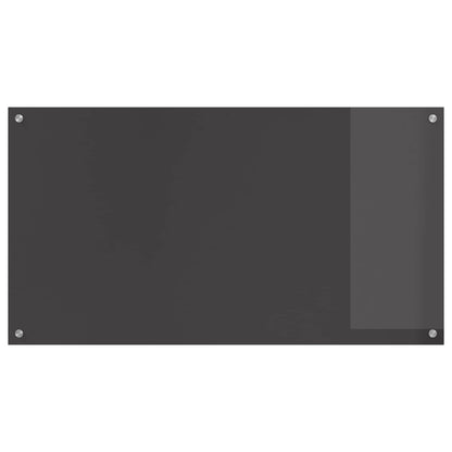 Küchenrückwand Dunkelgrau 110 x 60 cm Gehärtetes Glas