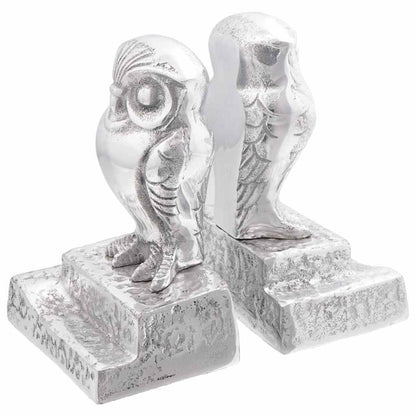 Buchstützen 2 pcs Silber 12 x 9 x 19 cm Aluminium
