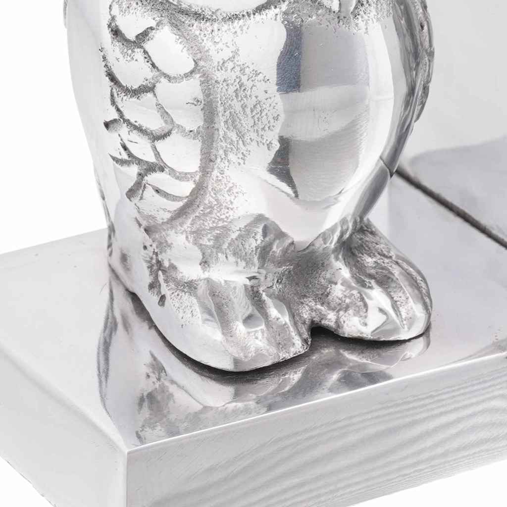 Buchstützen 2 pcs Silber 7 x 9 x 11 cm Aluminium
