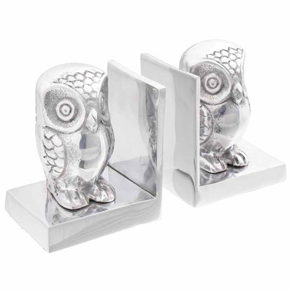 Buchstützen 2 pcs Silber 7 x 9 x 11 cm Aluminium