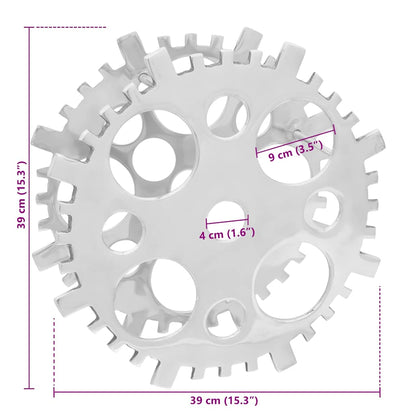 Weinregal Silber 39 x 14 x 39 cm Aluminium