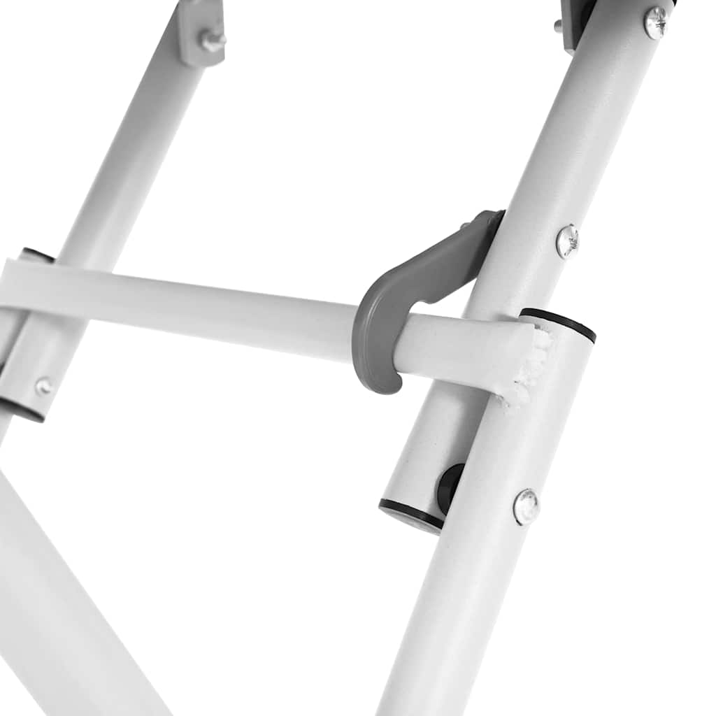 Bistrotisch Weiß 55 x 55 x 72,5 cm Pulverbeschichteter Stahl