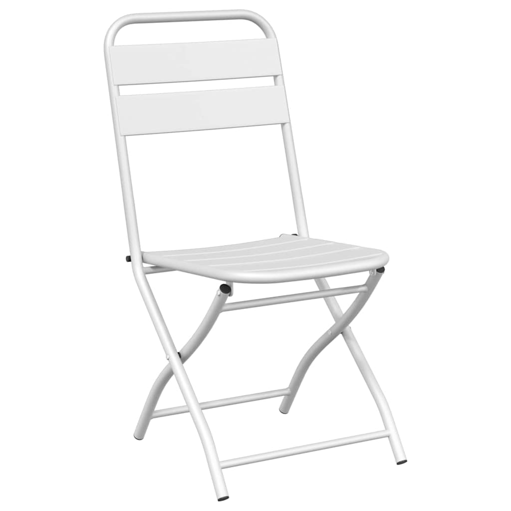 Bistrogarnitur 3 pcs Weiß Stahl