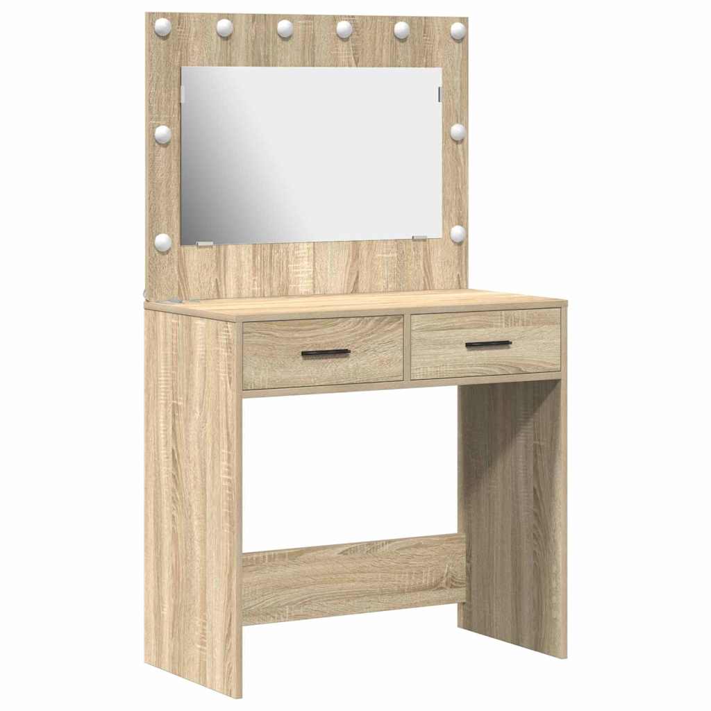Schminktisch Sonoma-Eiche 78,5 x 41 x 135 cm Holzwerkstoff