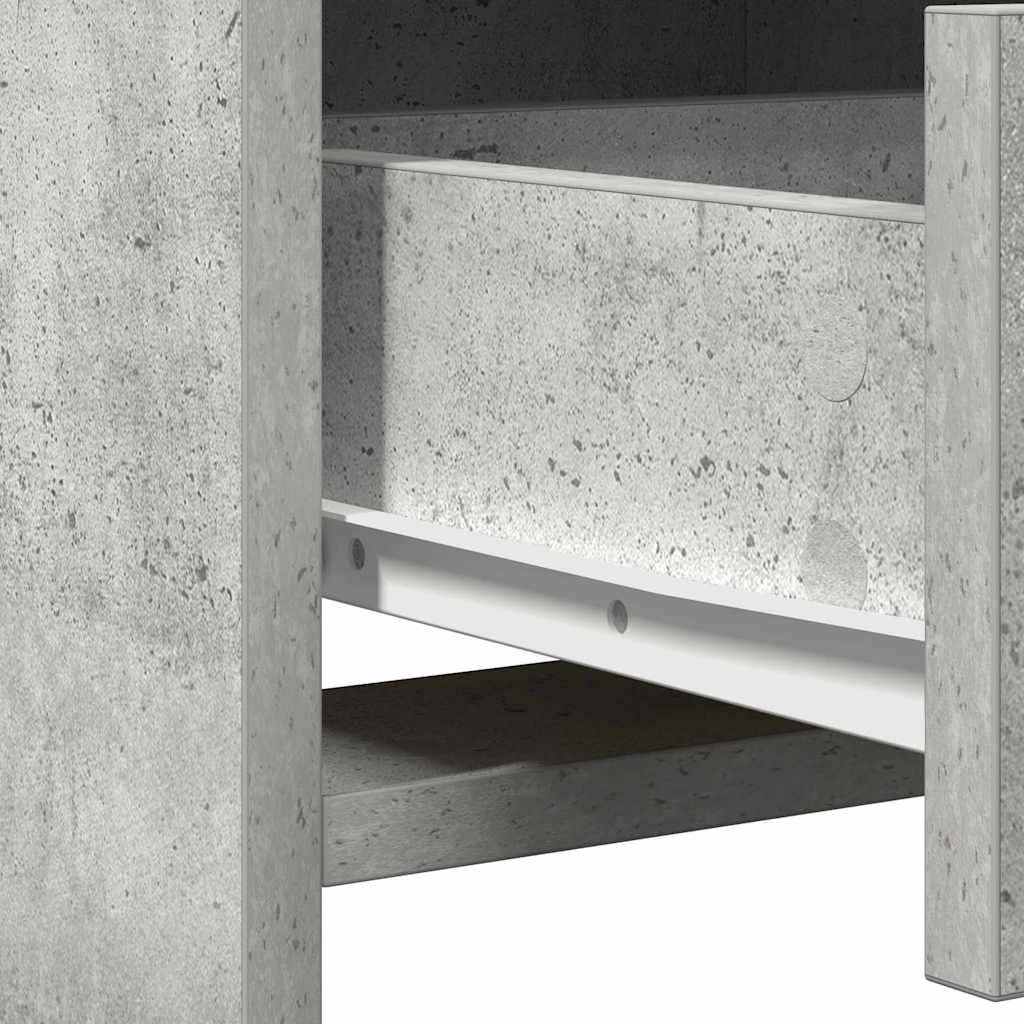 Schminktisch Beton Grau 50 x 41 x 135 cm Holzwerkstoff