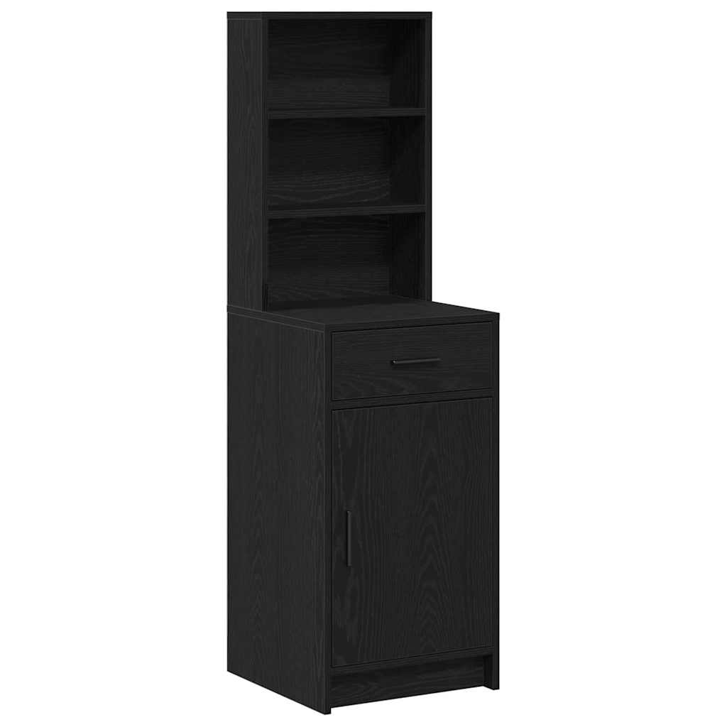 Highboard Schwarz Eichen-Optik 40 x 40,5 x 135 cm Holzwerkstoff