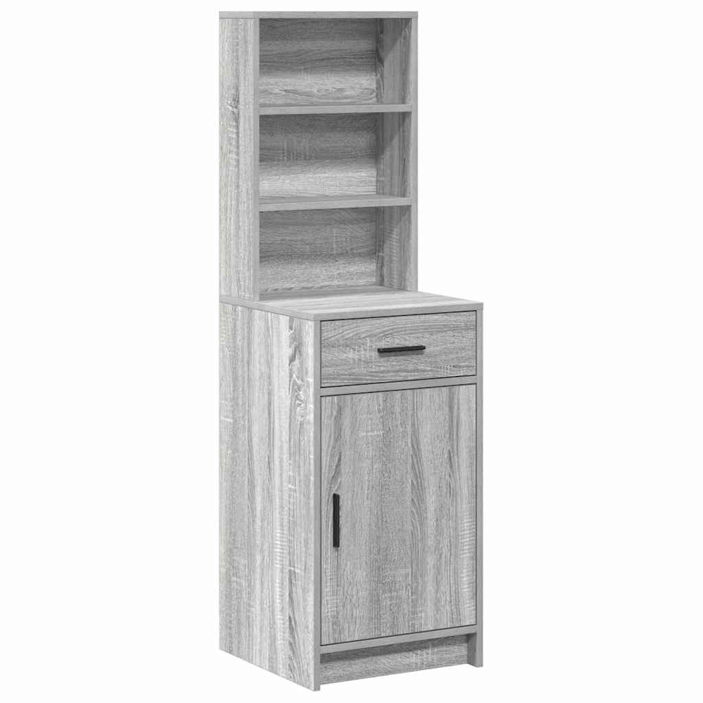 Highboard Graues Sonoma 40 x 40,5 x 135 cm Holzwerkstoff