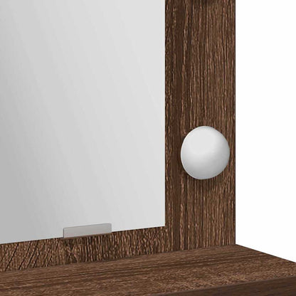 Schminktisch Braun Eichen-Optik 79 x 41 x 135 cm Holzwerkstoff