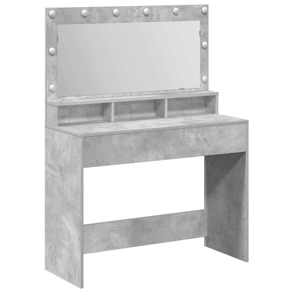 Schminktisch Beton Grau 100 x 41 x 135 cm Holzwerkstoff