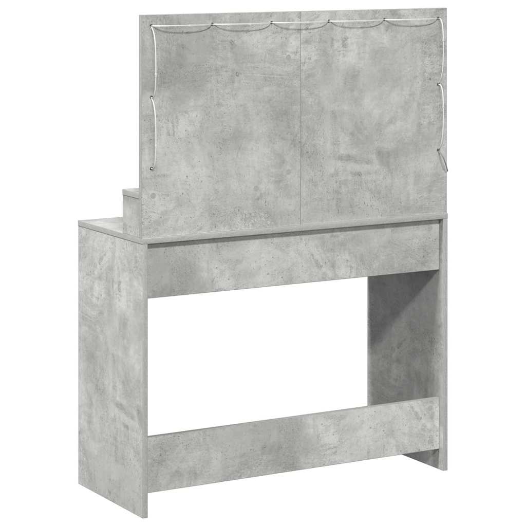 Schminktisch Beton Grau 100 x 41 x 135 cm Holzwerkstoff