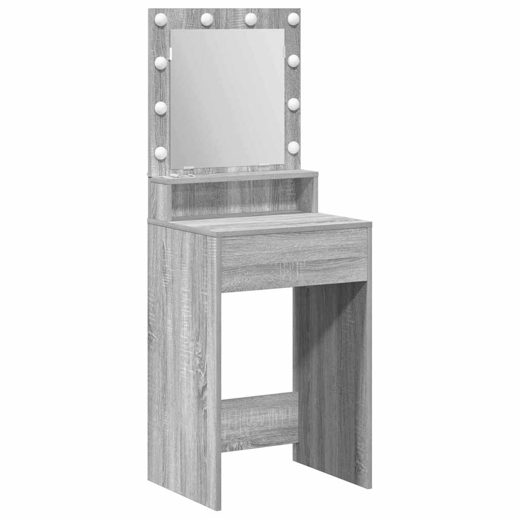 Schminktisch Graues Sonoma 50 x 41 x 135 cm Holzwerkstoff