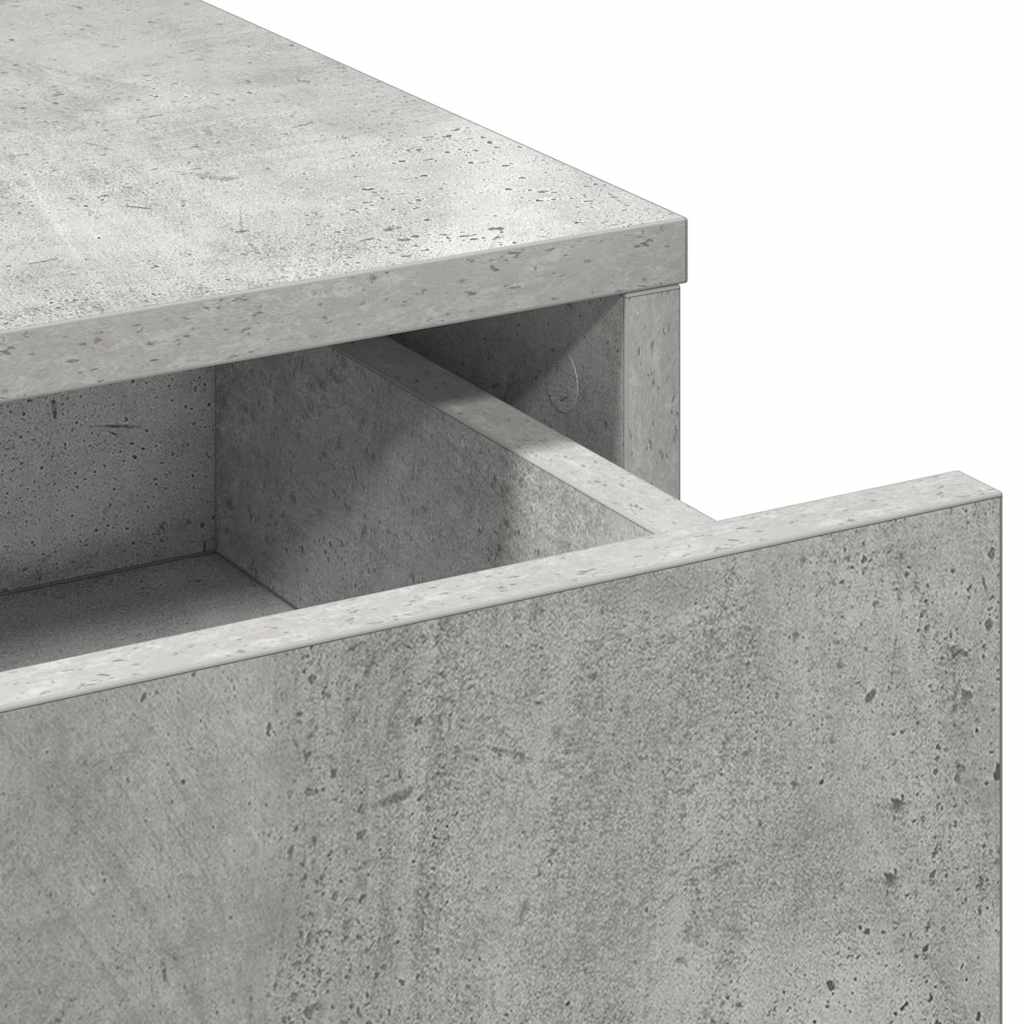 Schminktisch Beton Grau 50 x 41 x 140 cm Holzwerkstoff