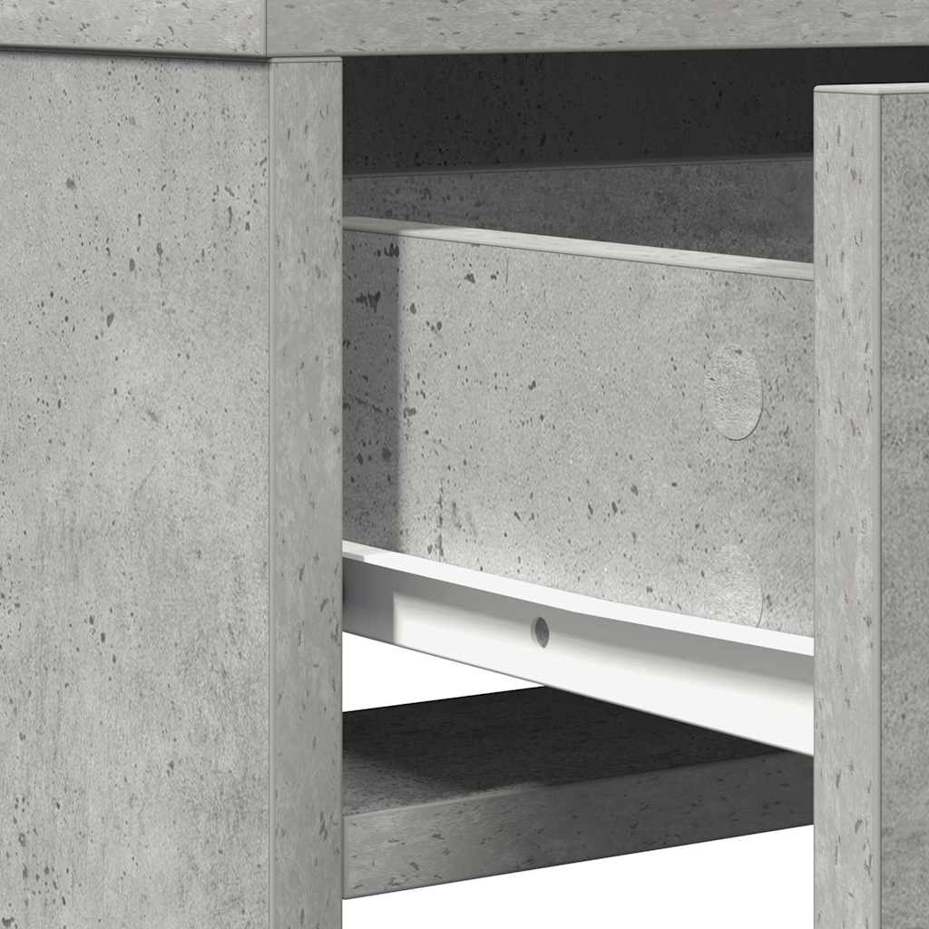 Schminktisch Beton Grau 50 x 41 x 140 cm Holzwerkstoff