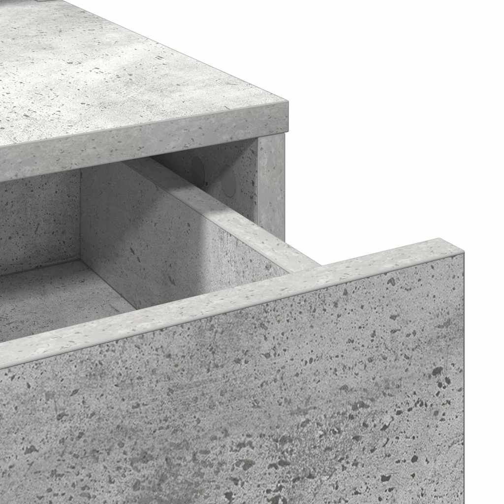 Schminktisch Beton Grau 79 x 41 x 140 cm Holzwerkstoff