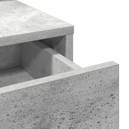 Schminktisch Beton Grau 79 x 41 x 140 cm Holzwerkstoff