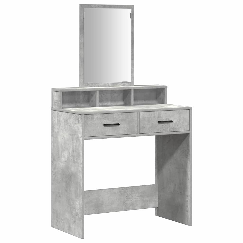 Schminktisch Beton Grau 79 x 41 x 140 cm Holzwerkstoff