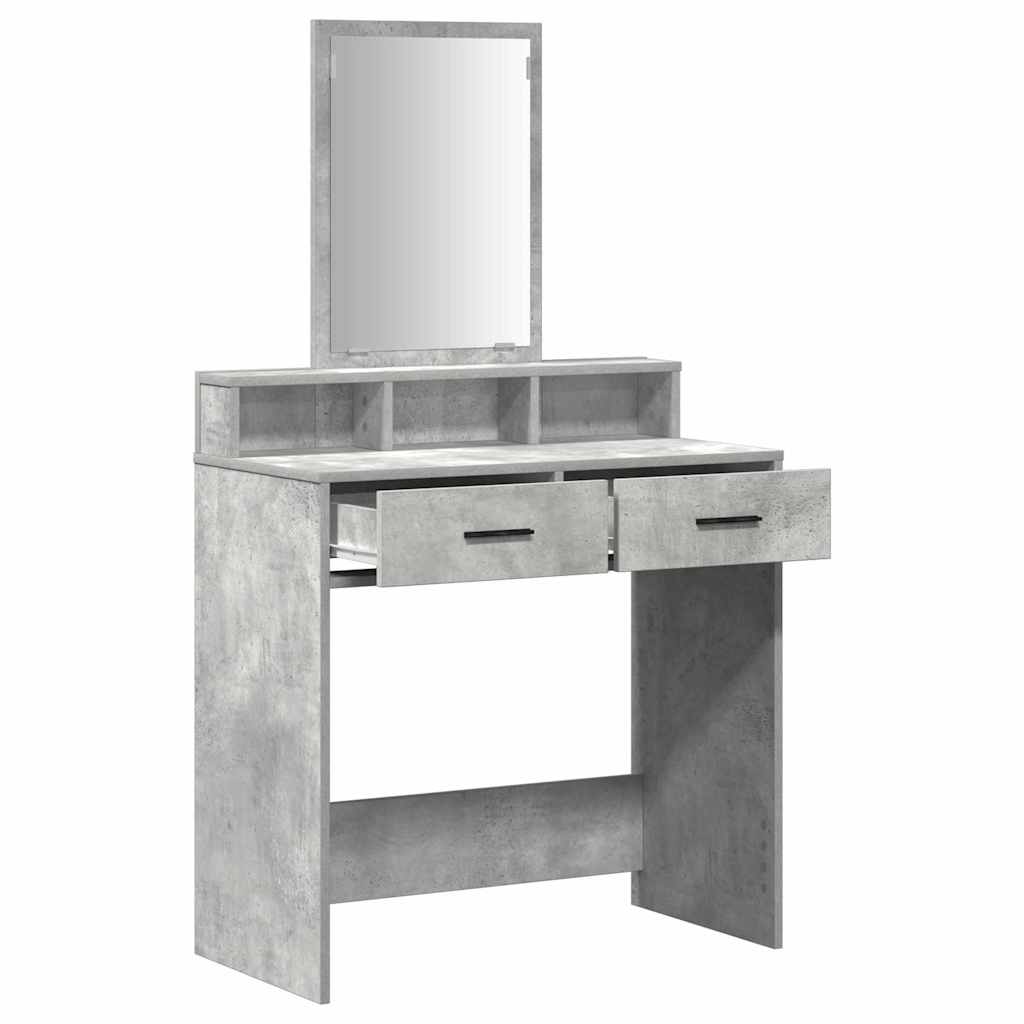 Schminktisch Beton Grau 79 x 41 x 140 cm Holzwerkstoff