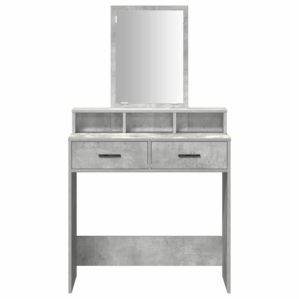 Schminktisch Beton Grau 79 x 41 x 140 cm Holzwerkstoff