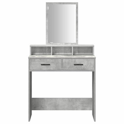 Schminktisch Beton Grau 79 x 41 x 140 cm Holzwerkstoff