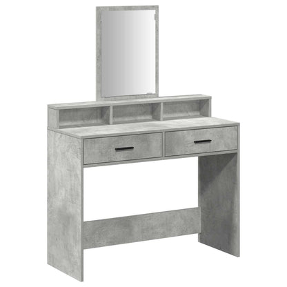 Schminktisch Beton Grau 100 x 41 x 140 cm Holzwerkstoff