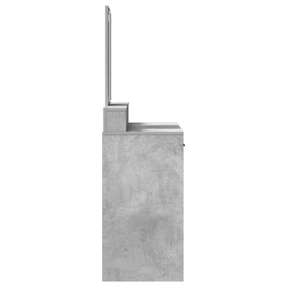 Schminktisch Beton Grau 100 x 41 x 140 cm Holzwerkstoff