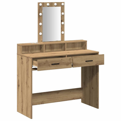 Schminktisch mit Speicher Braun 100 x 41 x 140 cm Holzwerkstoff
