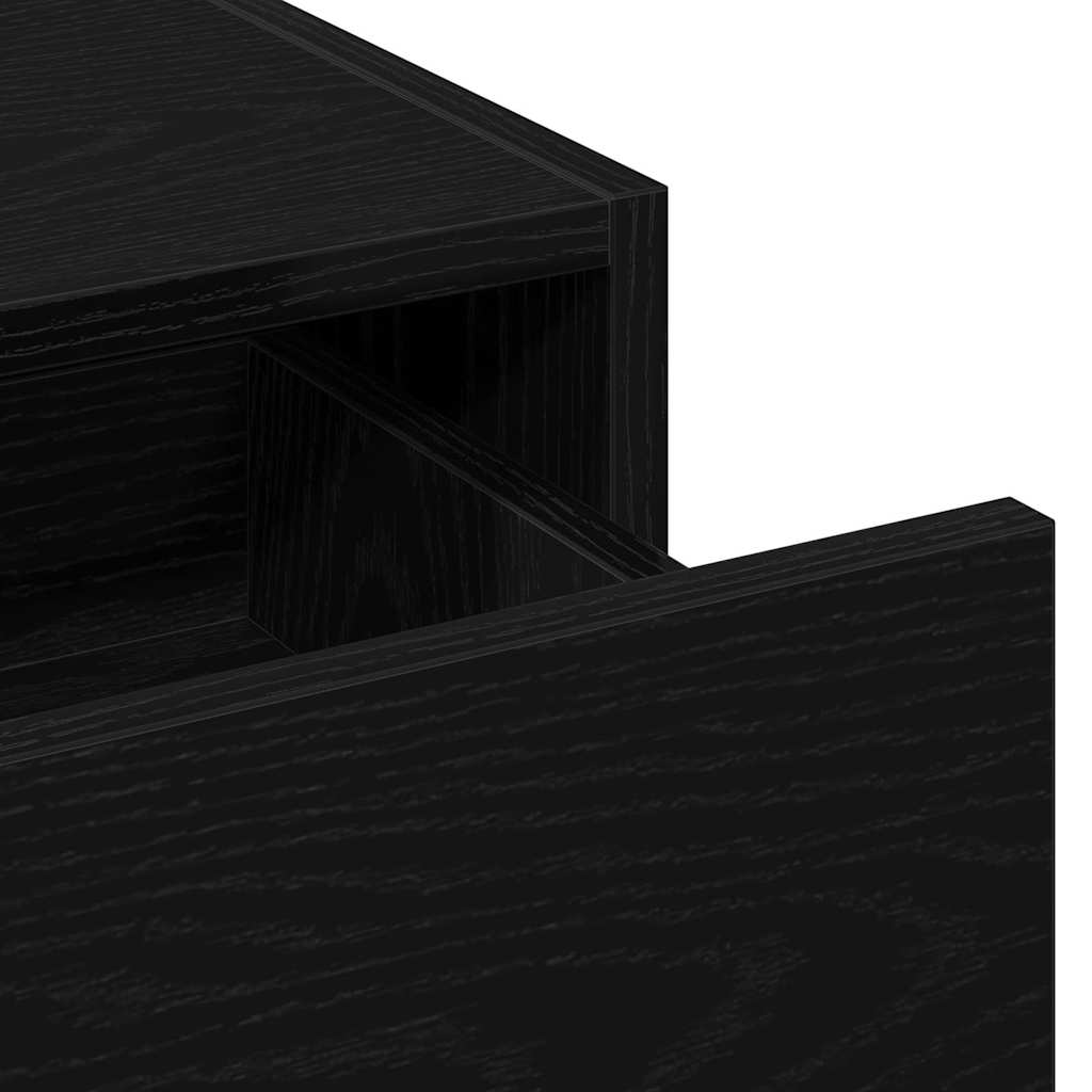 Schminktisch mit Speicher Schwarz 60 x 40 x 70 cm Holzwerkstoff