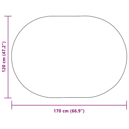 Teppich ZIZUR Braun 170 x 120 cm Polypropylen