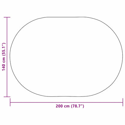 Teppich ZIZUR Creme 200 x 140 cm Polypropylen