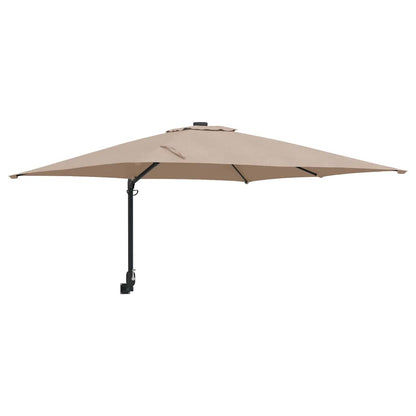 Garten-Sonnenschirm Taupe 248,5 x 247,5 x 160 cm
