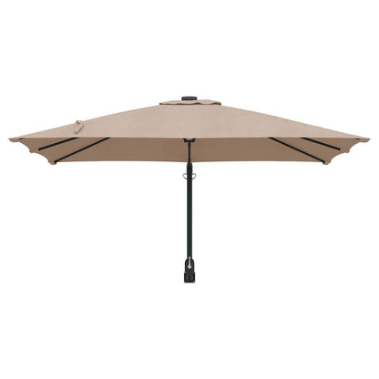 Garten-Sonnenschirm Taupe 248,5 x 247,5 x 160 cm