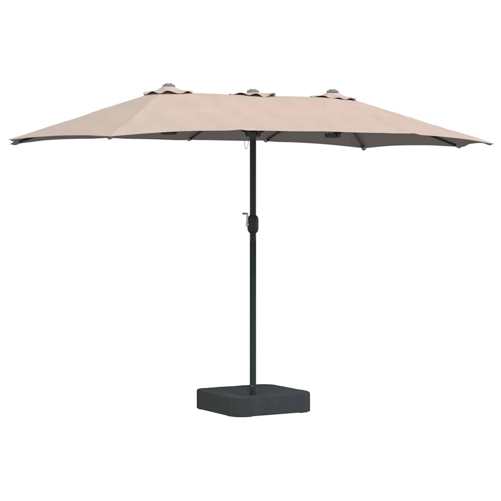 Garten-Sonnenschirm Taupe 385 x 209 x 244 cm