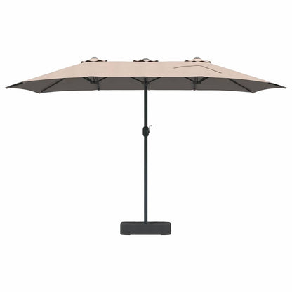 Garten-Sonnenschirm Taupe 385 x 209 x 244 cm