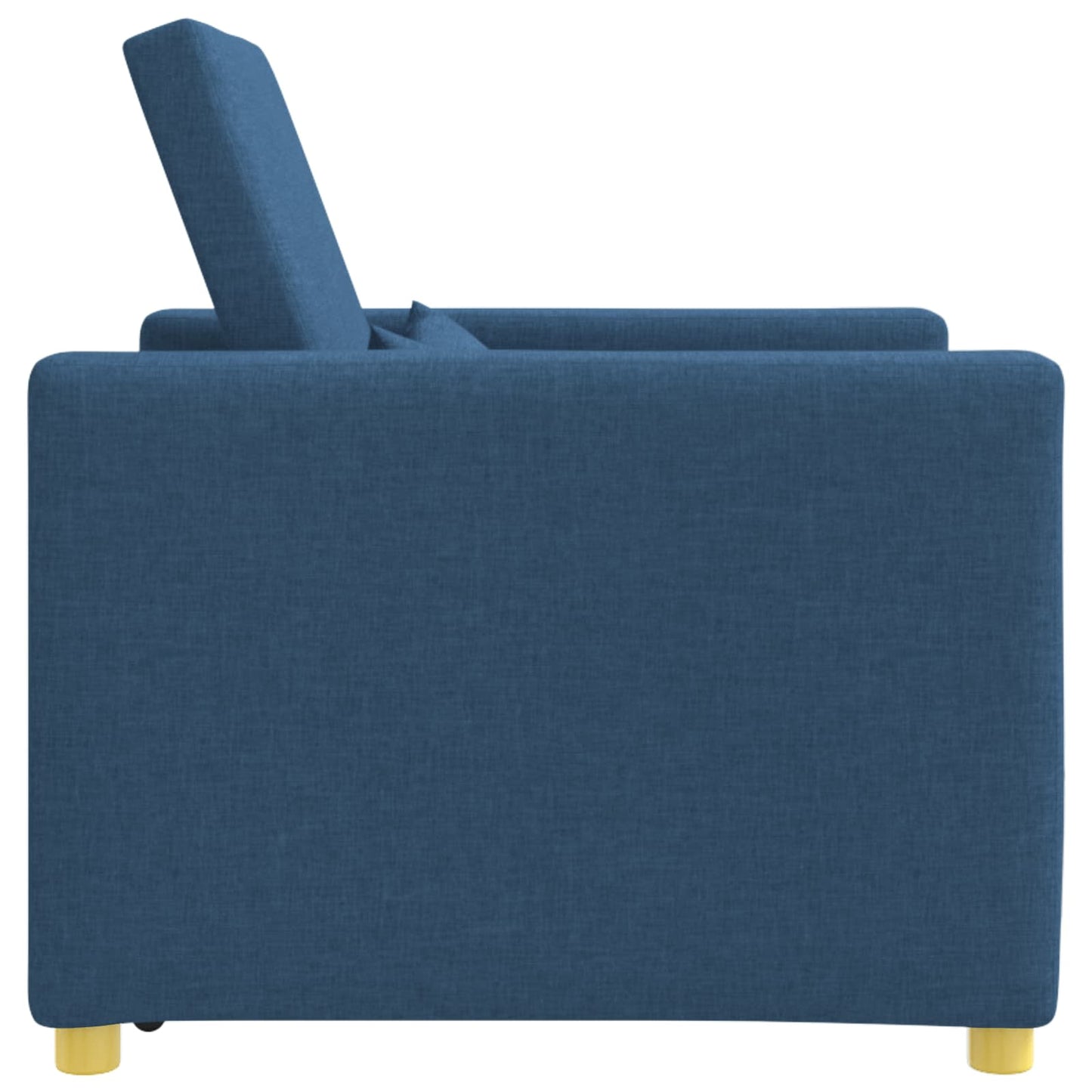 Ausziehbare Schlafcouch Einzel Blau 90 x 165 x 87 cm Stoff